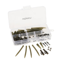 Load image into Gallery viewer, 100pcs Lead Clips / Tail Rubbers /  Tubes / Swivels / Rubber Sleeves