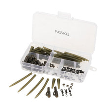 Load image into Gallery viewer, 100pcs Lead Clips / Tail Rubbers /  Tubes / Swivels / Rubber Sleeves